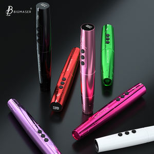 Biomaser TP006 Máquina inalámbrica Tatuaje Pluma de maquillaje permanente con 2 baterías Cejas Labios Arte corporal Rosa - Product Image 2