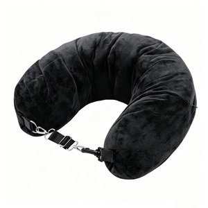 Coussin cervical portable 2-en-1 avec sac à bandoulière pour les voyages en avion, en train et en voiture - Product Image 1