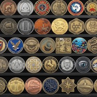 Pièces de monnaie personnalisées OEM 2D 3D en alliage de zinc, plaquées or, argent, cuivre, émaillées, pour collection souvenir, pièces de monnaie de défi en métal sur mesure