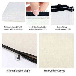 Custom Large Capacity Canvas Zipper Portable Pen Pencil <b>Case</b> Storage Pouch for School Office <b>Makeup</b> - Product Image 2