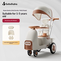 Poussette bébé en acier au carbone Bebehaha modèle A1-2-en-1, voiture à bascule, double amortisseurs, pliable, capacité de charge de 15 kg, certifiée 3C