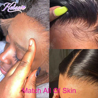 Perruque 2x6 HD Lace Front et Closure, Cheveux Humains en Paquet avec Closure, Perruque Blonde Ombrée 5x5 HD Glueless Lace Closure