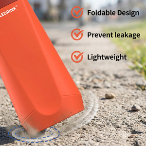 <b>Squeeze</b> Silicone Foldable Water <b>Bottles</b> Collapsible Sports Water <b>Bottle</b> Gym Water <b>Bottles</b> for Sports Traveling Hiking - Product Image 4