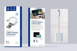 เครื่องอ่านการ์ดแบบสามในหนึ่งเดียว OTG มัลติฟังก์ชั่น ชนิด Type-C พร้อมพอร์ตเชื่อมต่อ USB 2.0 ติดตั้งภายนอก ได้รับการรับรองมาตรฐาน CE/FCC สำหรับโทรศัพท์มือถือ - Product Image 5