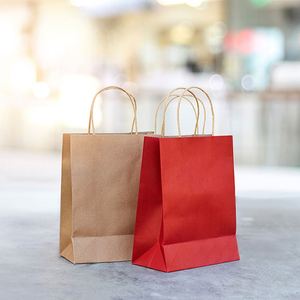 Bolsas de Regalo Personalizadas con Logotipo, Bolsas de Papel Kraft Económicas para Compras, Bodas y Regalos - Product Image 6