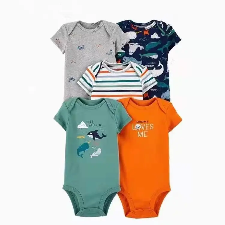 Infants & Toddlers Pajamas Short Sleeve Baby Romper Cute Baby Clothing Sets