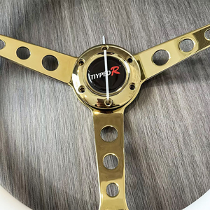 Volant de course pour simulateur de conduite, volant de drift, personnalisé, 15 pouces, 380 mm, ABS, poignée blanche, support doré - Product Image 5