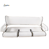 Suptrue Accessoires marins, siège de bateau confortable de luxe à 3 places, couleur personnalisée de qualité marine, banc pliable, sièges de bateau souples