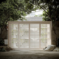 Volets en bois modernes à prix d'usine, persiennes Jaslousie, style simple, écologiques et durables pour fenêtres de villa
