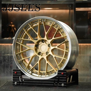 JJSEES Jantes en alliage d'aluminium forgé à deux pièces à profil profond 18 pouces 5x112/5x114.3/5x120 pour concessionnaires <span class=keywords><strong>Audi</strong></span> Mercedes BMW - Product Image 1