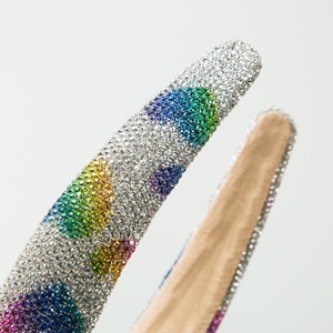 Diadema de Pelo con Diamantes de Imitación Brillantes y Acolchada de 3 cm de Ancho para el Día de San Valentín Coreano, Diadema de Cristal con Forma de Corazón Brillante - Product Image 6