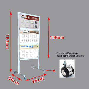 Présentoir électrique détachable personnalisé de <span class=keywords><strong>prises</strong></span> et d'interrupteurs de cadre d'alliage d'aluminium avec le panneau d'interrupteur et de prise de PVC - Product Image 5