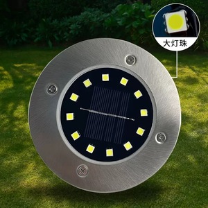 16 lampes solaires de jardin d'extérieur <span class=keywords><strong>à</strong></span> LED, corps en acier inoxydable, IP55 résistant <span class=keywords><strong>à</strong></span> l'eau, alimentées par batterie, pour allée, patio, paysage, <span class=keywords><strong>spot</strong></span> - Product Image 2