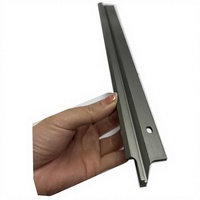 Profils d'extrusion en aluminium 6061 sur mesure pour l'industrie textile, avec finition gris anodisé