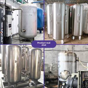 직접 판매 제조업체 304 스테인레스 스틸 압축 공기 저장 탱크 진공 탱크 버퍼 압력 게이지 압력 용기 - Product Image 3