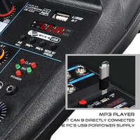 Console de mixage audio USB mini 4 canaux avec effets de réverbération pour PC, streaming en direct, DJ, performance sur scène, professionnel