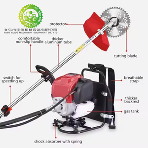 Small Household Gasoline Lawn Mower <b>Brush</b> Cutter Four-stroke Side-mounted Backpack Gearbox Motor Multi-function Weeder - Product Image 3