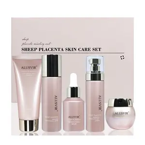 Beauty Care Products Sheep Placenta Facial Whitening Brightening Anti Aging Luxury Face Skincare Kit Korea Skin Care Set NEW