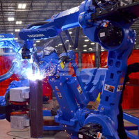 Robot de Soldadura de Componentes de Transformadores AR2010 Yaskawa Motoman, Robot Automático con Posicionador Tipo L para Soldadura Mig Tig