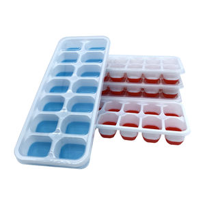 RAYBIN कस्टम BPA मुक्त प्रमाणित आसान रिलीज रचनात्मक क्रिसमस मोल्ड हटाने योग्य ढक्कन के साथ गेंद 14 छेद सिलिकॉन बर्फ घन ट्रे - Product Image 2