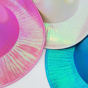 Yachen Đảng Mới Lạ Neon Long Lanh Disco Cowgirl Hat Kim Loại Không Gian Cao Bồi Đảng Hat Cho Trang Phục Ăn Mặc Phụ Kiện Bên - Product Image 3