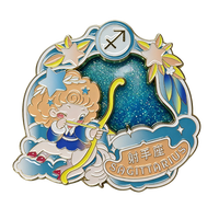 Aimant de réfrigérateur personnalisé en métal plaqué, imprimé UV, écologique, thème Constellation Capricorne, souvenir, vente en gros usine