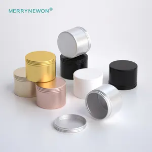 50g métal peut conteneur bougie parfumée étain vide boîtes en aluminium 50ml étain de thé