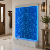 Cloison décorative en panneaux acryliques avec mur de bulles d'eau LED personnalisé pour restaurant, salon, hôtel, villa