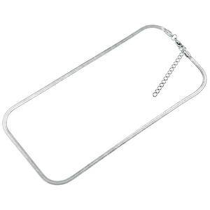 Collar de cadena de serpiente de acero de titanio simple, chapado en plata, diseño popular, collares para mujer, joyería de moda, gran venta. - Product Image 6