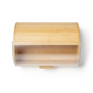 BSCI Factory Eco-friendly Bamboo Kitchen Food <b>Bin</b> Classic Design Bread Storage Box with PS Cover - Product Image 3
