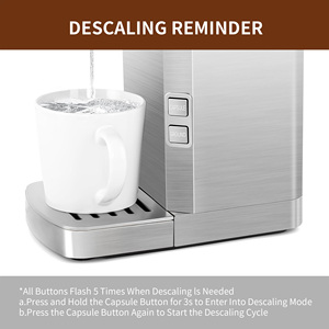 Oem ODM nhanh chóng Brew công nghệ 2-in-1 viên nang cà phê <span class=keywords><strong>Maker</strong></span> descaling nhắc nhở duy nhất phục vụ k cup cà phê <span class=keywords><strong>Maker</strong></span> - Product Image 6