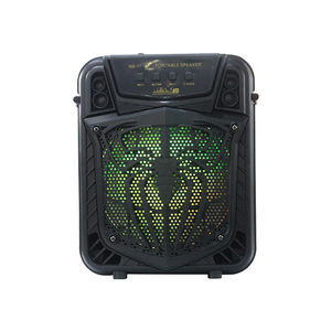 Enceinte portable de fête DJ NB-11C de 6,5 pouces avec panneau frontal coloré et ceinture - Product Image 1