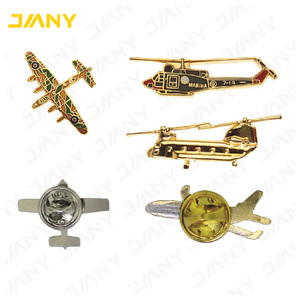 Các Nhà Sản Xuất Trung Quốc Biểu Tượng Tùy Chỉnh Men Nhà Máy Kim Loại Pins Cứng Sản Xuất Phù Hiệu Thiết Kế Máy Bay Ve Áo Pin - Product Image 3