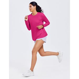 Camiseta Deportiva de Manga Larga para Mujer FOXA, Secado Rápido, UPF 40+, Corte Holgado para Correr, Gimnasio y Senderismo - Product Image 6