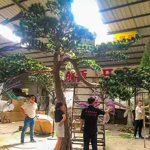 Künstliche Pflanzen Fabrik Haihong Lieferant künstliche Kiefer Potte Baum künstliche Bonsai Baum für Garten Wohnkultur