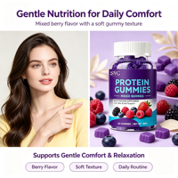 Gummies Protéinés SYC BIO aux Baies Mixtes – Complément Nutritionnel Premium Quotidien – 60 Unités 180g – OEM Marque Privée ODM
