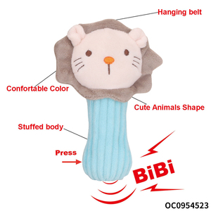 Handgehaltenes Spielzeug Baby-Beruhigungs-Plüschtiere Weiche Rasseln Kuscheltiere Großhandel Löwen-Plüschtier zum Weiterverkauf - Product Image 5