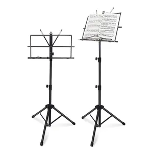Musical Instrument Trippod Sheet Music Stand Portable Travel Music Stand With Carrying Bag