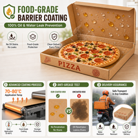 Boîte à pizza en carton ondulé écologique personnalisée avec impression dorée et gaufrage, boîte carrée en papier kraft pour livraison à emporter