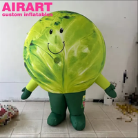 Costume gonflable de chou pour adulte, costume gonflable à thème végétal pour spectacle de scène de fête
