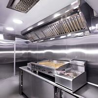 Remorque alimentaire professionnelle multifonctionnelle pour crème glacée, cuisine en acier inoxydable, remorque de restauration commerciale pour l'extérieur