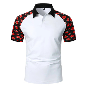 Maglietta di lusso a maniche corte a spalla incrociata in cotone 100% Casual comodo da uomo a due colori per <span class=keywords><strong>Polo</strong></span> con Design personalizzato con stampa Logo - Product Image 1