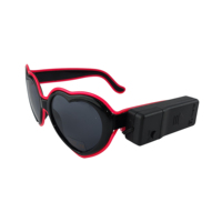 Saint Valentin Coeur Bachelorette Party Lunettes Fluorescent Rave Festival Girl Light Lunettes Neon Party Favor Lunettes de soleil