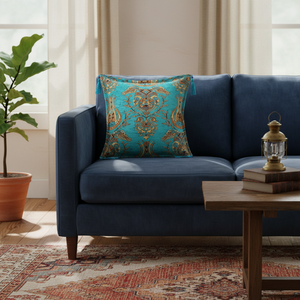<b>Big</b> Tulip Designed Rustic Turkish <b>Cushion</b> - Pillow Cover - Product Image 3