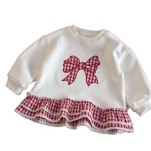 <span class=keywords><strong>Felpa</strong></span> Autunnale 2025 in Stile Coreano per Ragazze, in Cotone con Maniche a Fiocco alla Moda - Product Image 1
