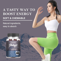 YanniGlow OEM ODM Gummies de résine de Shilajit pur de l'Himalaya pour adultes : Énergie, Soutien Immunitaire, Antioxydant, Anti-âge