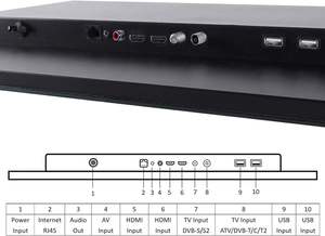 Soulaca 18.5inches <strong>Smart</strong> Mirror LED <strong>Small</strong> <strong>TV</strong> with WiFi Bluetooth Waterproof Shower <strong>Kitchen</strong> Television - Product Image 2