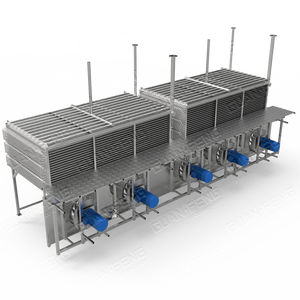 Congelador fluidizado IQF, gran capacidad, 2000Kg, línea de procesamiento de congelación automática para mariscos, frutas, verduras, motor de bomba - Product Image 3