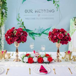 ช่อดอกไฮเดรนเยียสีฟ้ารูปทรงกลม ผลิตจากผ้าไหมเทียม เป็นมิตรกับสิ่งแวดล้อม สำหรับตกแต่งงานแต่งงานและโต๊ะอาหาร ขนาด 30 ซม. ขายส่ง - Product Image 2