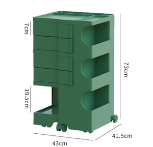 Mobili moderni per la casa cassettiera girevole a 3 strati carrello per la camera da <span class=keywords><strong>letto</strong></span> comodino in plastica armadietto laterale del <span class=keywords><strong>letto</strong></span> - Product Image 4